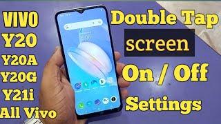 Vivo Y20 Double Tap On/Off Settings ! All Vivo Phone Double tap Option !2023