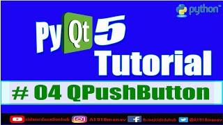 Button in Pyqt5 ||PyQt5 full Course || Chapter 04 || #QPushButton