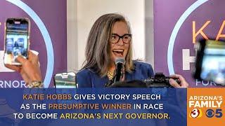 REPLAY: Katie Hobbs gives victory speech as presumptive winning in AZ Governor race