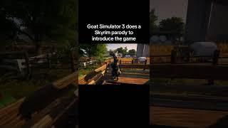 Goat Simulator 3 - Skyrim Parody #shorts #gaming #goatsimulator3