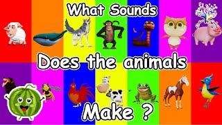 The Animal Sounds Song AW2 | What sounds does the animals make | EduFam | Kids Songs and Nursery Kid