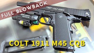 Pistola Colt 1911 M45 CQB Blowback Co2 4,5mm Airgun