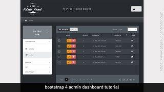 PHP CRUD Tutorial - Organize & customize the Bootstrap 4 Admin Navbar