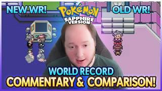 Pokemon Sapphire World Record Speedrun COMMENTARY AND COMPARISON!