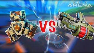Nade Launcher vs Cryo Launcher - Mech Arena