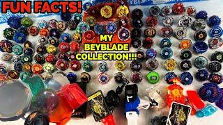 INSANE Beyblade Collection And FUN FACTS! Beyblade Metal Fight!!!