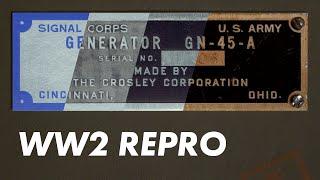 Recreating a WW2 Army Equipment Nameplate - SCR-284 Part 4