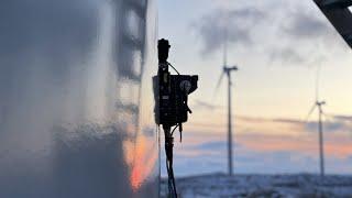 Magnetic Crawler Inspection – Wind Turbine Tower | Axess Group