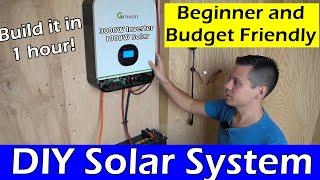 Beginner And Budget Friendly DIY Solar Power System! Anyone can build this!