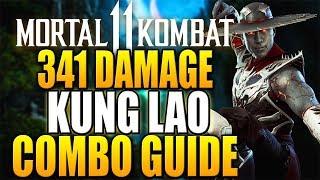 Mortal Kombat 11 - 341 DAMAGE KUNG LAO COMBO TUTORIAL - Daryus P