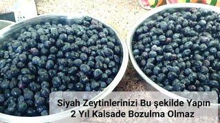 Bu Tarifle Siyah Zeytinleriniz En Az 2 Yıl Bozulmaz #siyahzeytinnasılyapılır #siyahzeytinkurma