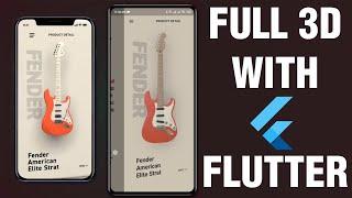 How to use 3d objects in your flutter app