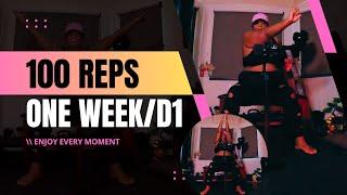 Tone Up with 100 REPS One Week Challenge! (Day #1)