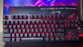 UNBOXING ASUS ROG STRIX SCOPE TKL DELUXE