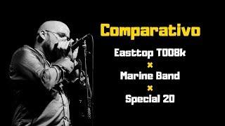 Dicas de Gaita Temp. #02 - Ep. 02. COMPARATIVO: Easttop t008k x Hohner Marine Band x Special 20