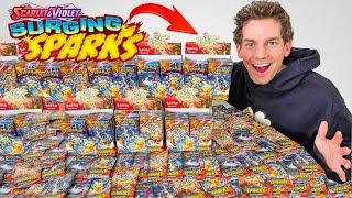 Opening 100x Pokémon Surging Sparks Booster Packs