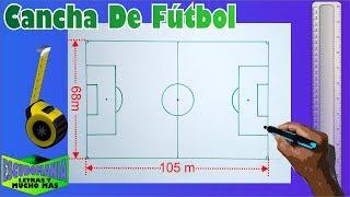 Cómo dibujar una cancha de Fútbol a escala 1:50 en Tamaño carta