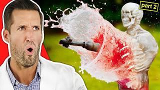 ER Doctor Reacts to DEADLIEST Ballistic Dummy Tests (PART 2)