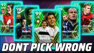 WHO TO GET? VILLA, SNEIJDER, BELLETTI, LJUNGBERG, FLETCHER TRAINING GUIDE | eFootball Level Up Build