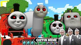 SPIDER THOMAS THE ENGINE.EXE and FRIENDS JAMES or PERCY in Minecraft ALL EPISODES - Coffin Meme