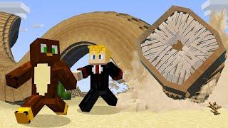 We Survived The Giant Worm Dweller in Minecraft