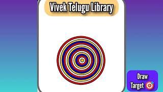 Target || Colorful circles || Cone || Turtle Desgin || Python || Vivek Telugu Library