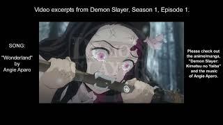 Wonderland of DEMON SLAYER: Kimetsu no Yaiba - ANGIE APARO music video montage with lyrics | Nezuko