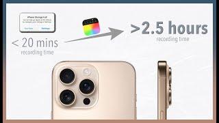 Use Final Cut Camera to reduce Apple log file size (finally)