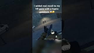 Real recoil in VR  #vr #gaming #quest3 #bonelab #bonelabmods #vrgames #vrgaming