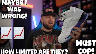 MAYBE I WAS WRONG! HOW LIMITED ARE THE JORDAN 5 “GRAPE” REALLY? THEY WILL DO BETTER THAN I THOUGHT!