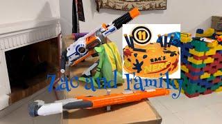 Nerf gun shoot house setup | Zac’s 11th party preparation and after party report.