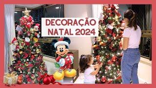 VLOG | Montagem da Árvore de Natal, decoração diferente? Decoração 2024