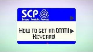 How to get an OMNI KEYCARD in SCP ANOMALY BREACH 2 (Roblox)