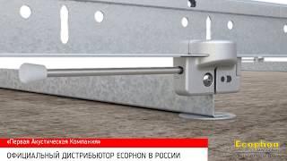 Монтаж Ecophon Master Matrix Полускрытая подвесная система Легко демонтируемые панели installation