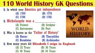 110 World History GK | World General Knowledge Questions and Answers | World GK MCQ | World GK Quiz