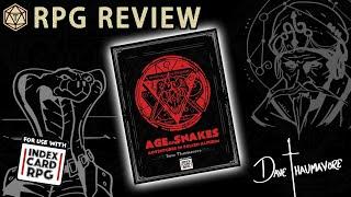 Age of Snakes: An Index Card RPG setting expansion filled with snake-men  RPG Promo