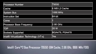 Intel® Core™2 Duo Processor T9550