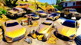 Franklin Steal MERCEDES Golden Cars!