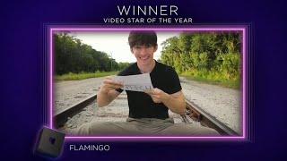 Flamingo Winning Video Star Of The Year | Roblox Innovation Awards 2022 #flamingo #bloxy #fyp #fypシ