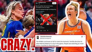 Media CALLS OUT WNBA for NO EJECTION on Marina Mabrey! Sophie Cunningham PETITION by NUTS Wings Fan!