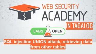 SQL injection UNION attack, retrieving data from other tables | Portswigger Academy