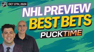 NHL Picks and Predictions Today | Canucks vs Panthers | Rangers vs Red Wings | PuckTime Oct 17