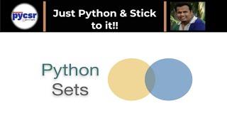 What is Python sets | PyCSR | Learn Python Online with Pankaj Soni