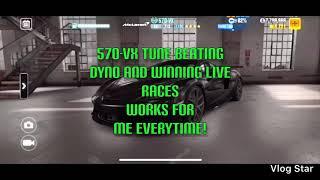 CSR Racing 2 | McLaren 570-VX | TUNE & SHIFT PATTERN | BEATING DYNO | WIN LIVE RACES