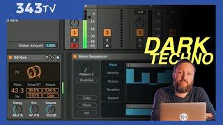 Making DARK TECHNO With Ableton Live's Drum Synth, Mono Sequencer, & Noise Engineering