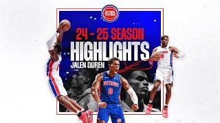 Jalen Duren 2024-25 Season Highlights | Detroit Pistons #nba #detroitpistons #pistons