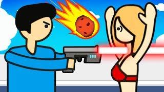 60 Seconds To Discover EVERY ILLEGAL SECRET ENDING (Meteor 60 Seconds Funny Gameplay)