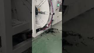 Pvc hdpe water pipe hole punching machine test