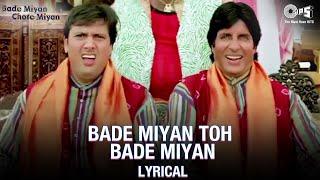 Bade Miyan Chote Miyan - Title Track | Bade To Bade Miyan Chote Miyan Subhanallah