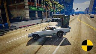 60 Minutes Of GTA 5 Real Cars Crash Test #4